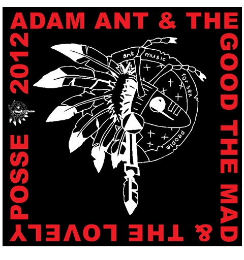 ADAM ANT BANDANA (BLACK)