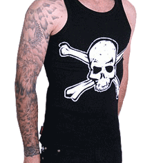 WHITE ON BLACK DISTRESSED