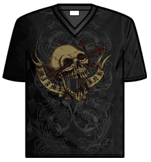 BLACK V OLD SKULL