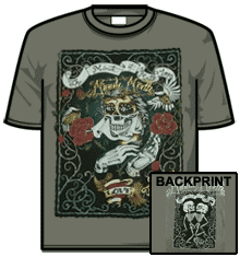 SKULL ROSE GREY
