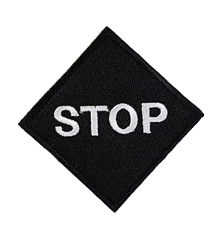 SQUARE BLACK STOP