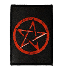 RED PENTANGLE STAR